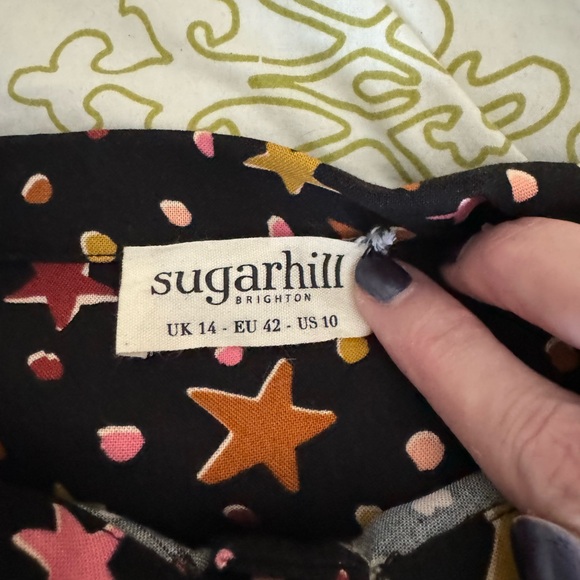 CAMILLA SUGARHILL BRIGHTON RETRO PUSSYBOW SHIRT, NWT, size 10 US - Picture 6 of 9